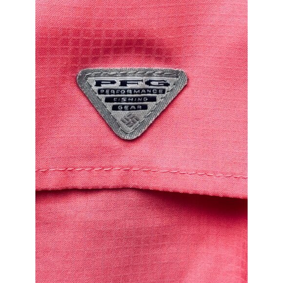 Columbia PFG Women's Long Sleeve Button-Up Fishing Shirt Coral.Size Medium - Picture 5 of 9